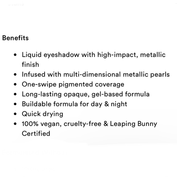 NWT Full Size! ELF COSMETICS Liquid Metallic Eyeshadow - “LITTLE DIPPER” - Picture 4 of 9